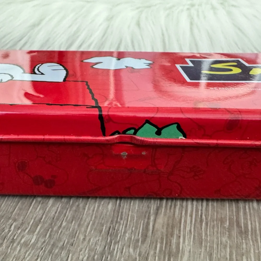 Vintage Red Snoopy Pencil Case